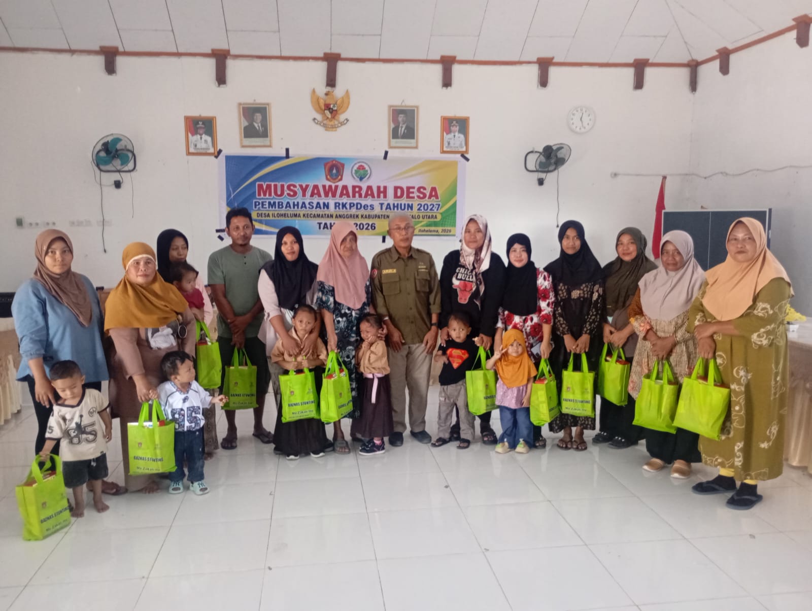 Penerimaan Bantuan dari Baznas Kab. Gorontalo Utara